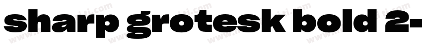 sharp grotesk bold 2字体转换